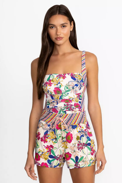 Johnny Was Women ALDRICH HIGH WAIST BOARD SHORTS