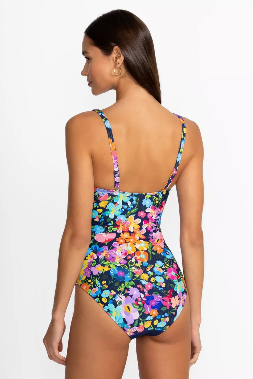 Johnny Was Women WILD BLOOM RUCHED ONE PIECE