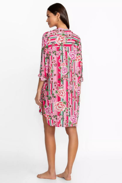 Johnny Was Women BOCARDI BUTTON DOWN SHIRT DRESS