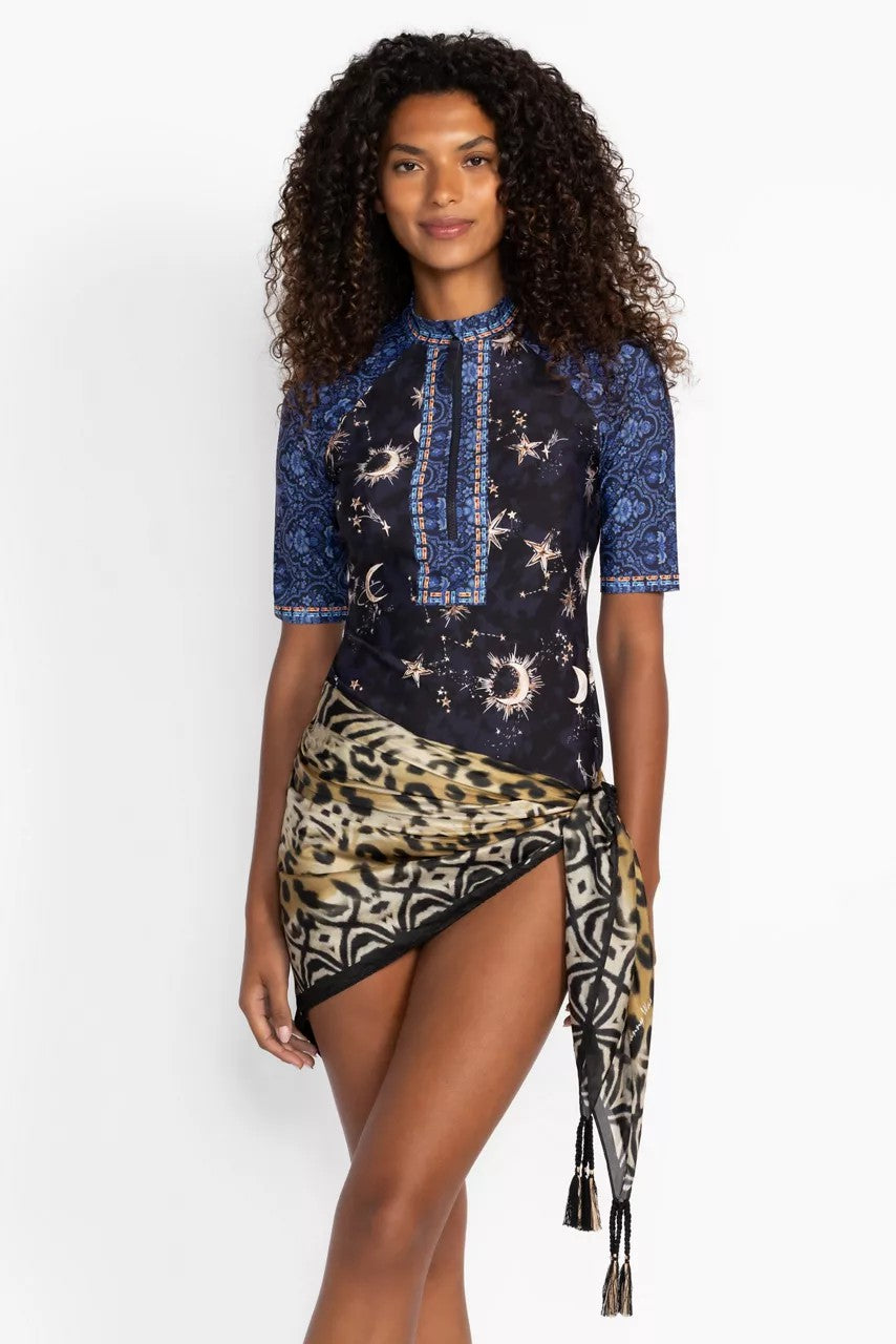 Johnny Was Women ZOLITA ELBOW SLEEVE SURF SHIRT