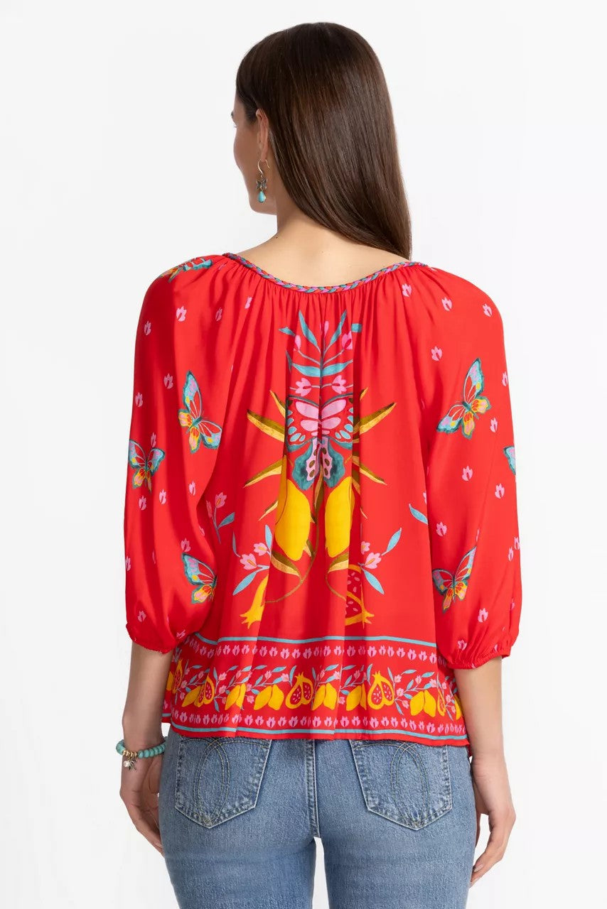 Johnny Was Women MONACO PEASANT BLOUSE