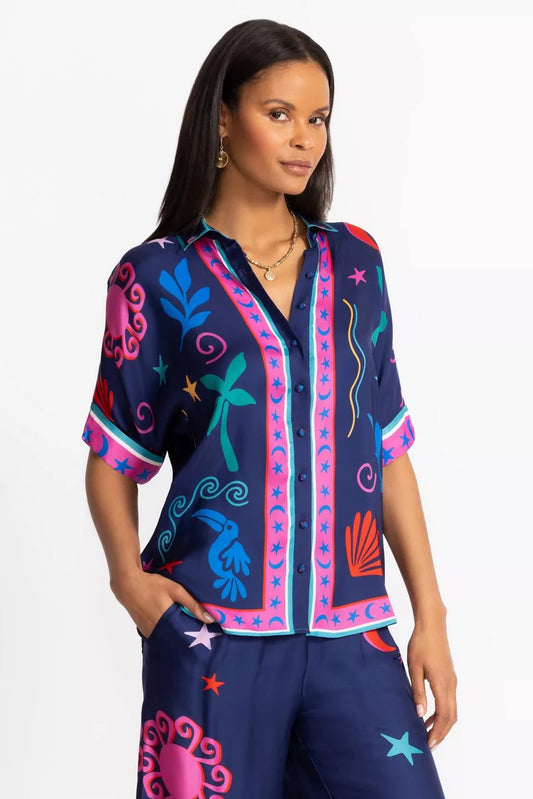 Johnny Was Women FERNANDA BUTTON DOWN SHIRT