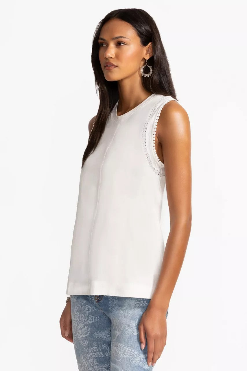 Johnny Was Women CROCHET CREW NECK TANK