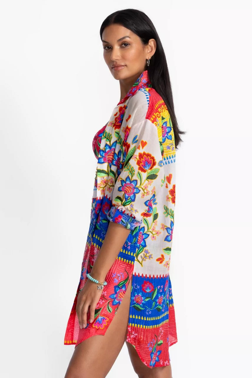 Johnny Was Women RUMBA BUTTON DOWN SHIRT DRESS