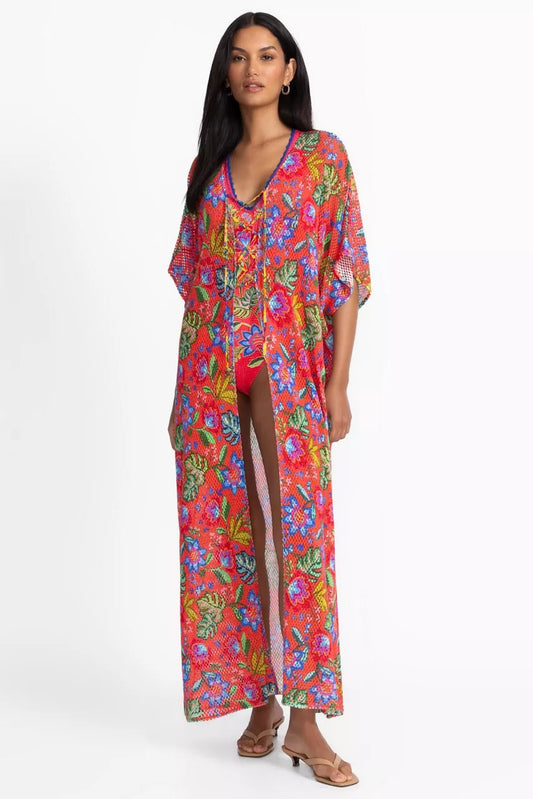 Johnny Was Women RUMBA MAXI CROCHET KIMONO
