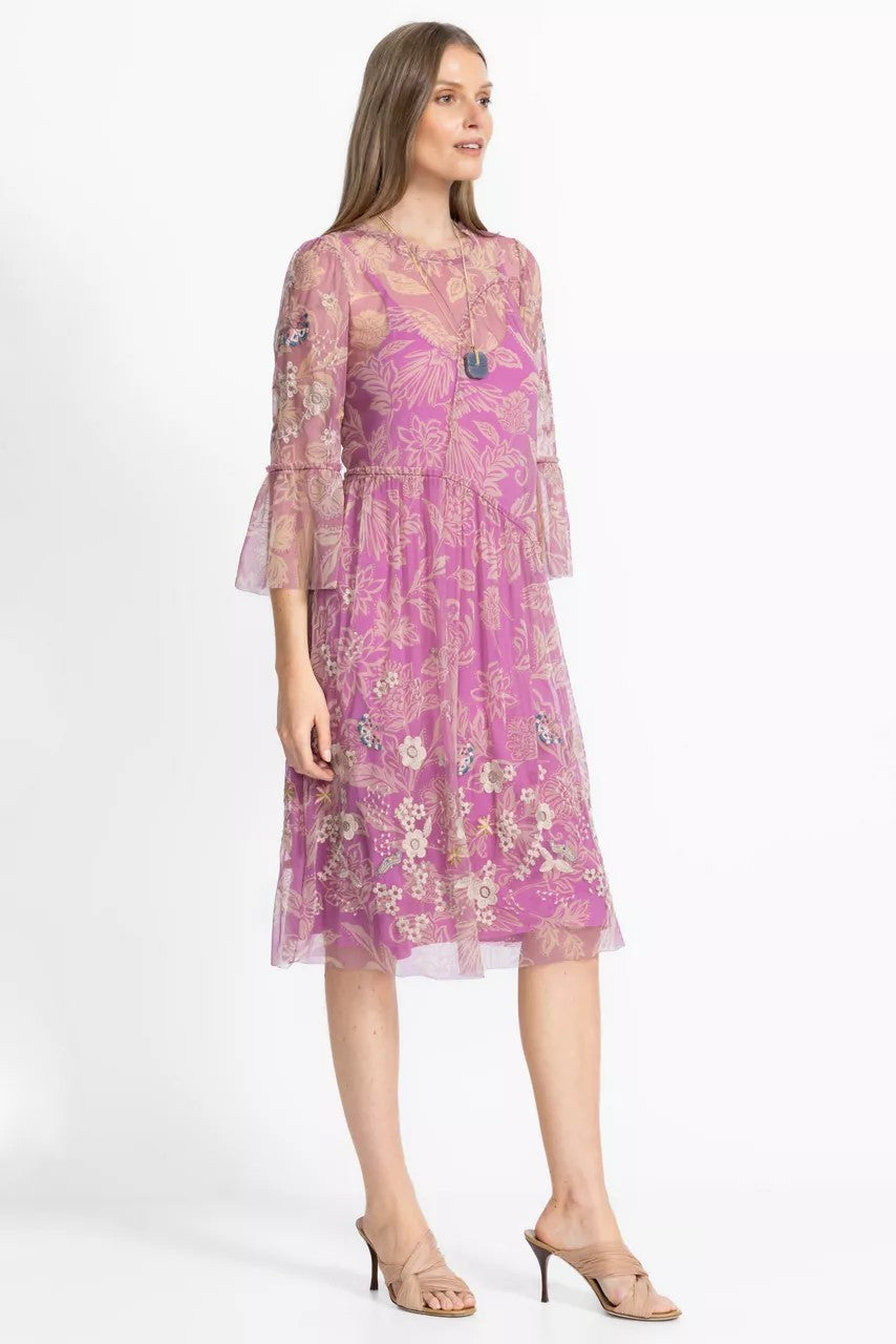 Johnny Was Women MAZZY ARCHING RUFFLES DRESS