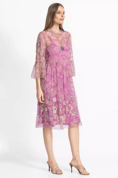 Johnny Was Women MAZZY ARCHING RUFFLES DRESS