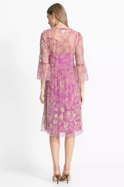 Johnny Was Women MAZZY ARCHING RUFFLES DRESS