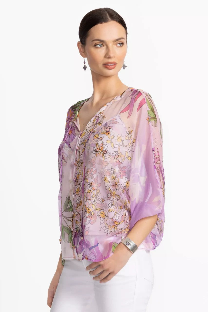 Johnny Was Women HARLYN BUTTON FRONT BLOUSE
