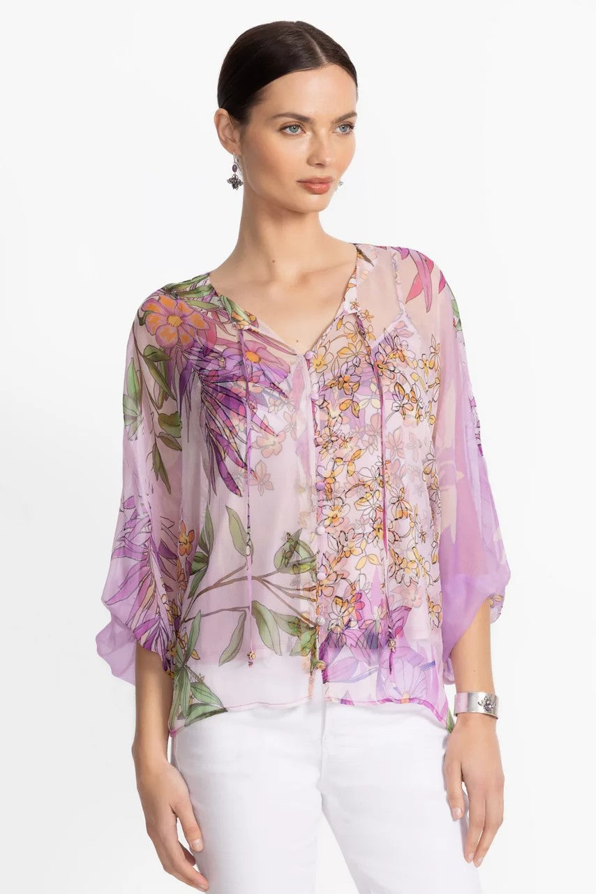 Johnny Was Women HARLYN BUTTON FRONT BLOUSE