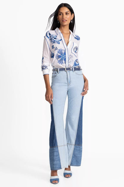 Johnny Was Women POCKET RELAXED SHIRT