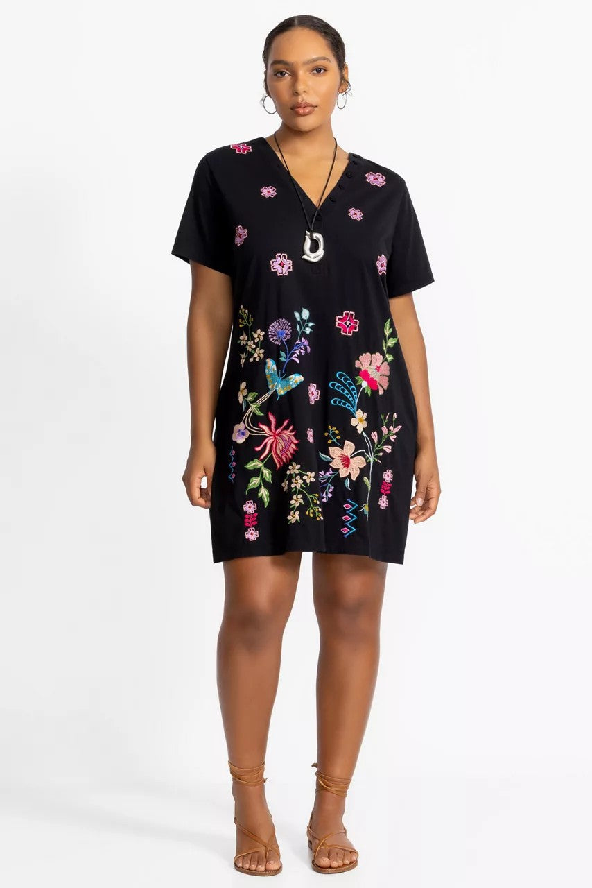 Johnny Was Women BUTTON NECK KNIT DRESS