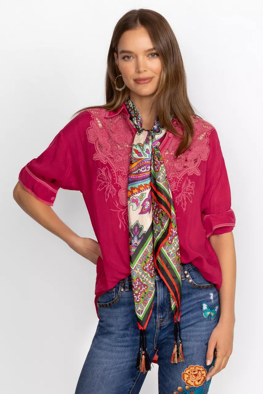 Johnny Was Women CACHEMIR SILK SCARF