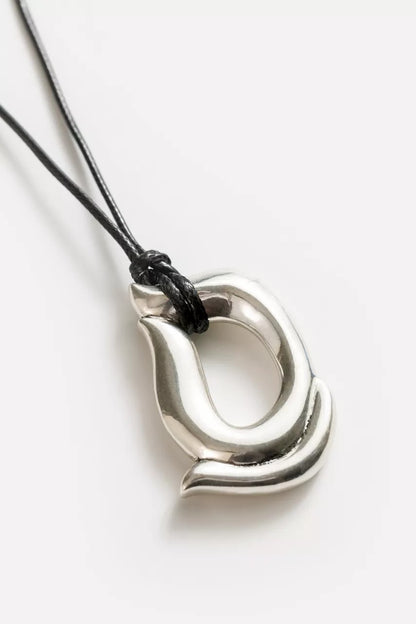 Johnny Was Women ABSTRACT SWOOSH PENDANT NECKLACE