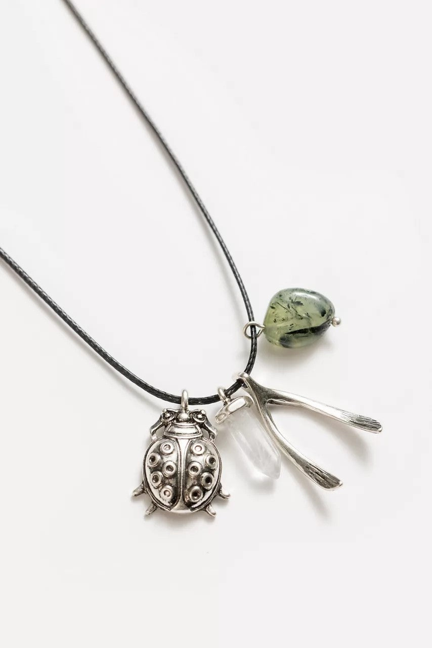 Johnny Was Women LADYBUG CHARM NECKLACE