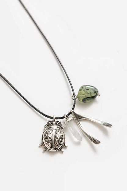 Johnny Was Women LADYBUG CHARM NECKLACE