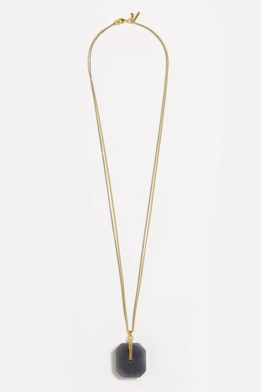 Johnny Was Women LARGE SEMIPRECIOUS PENDANT NECKLACE