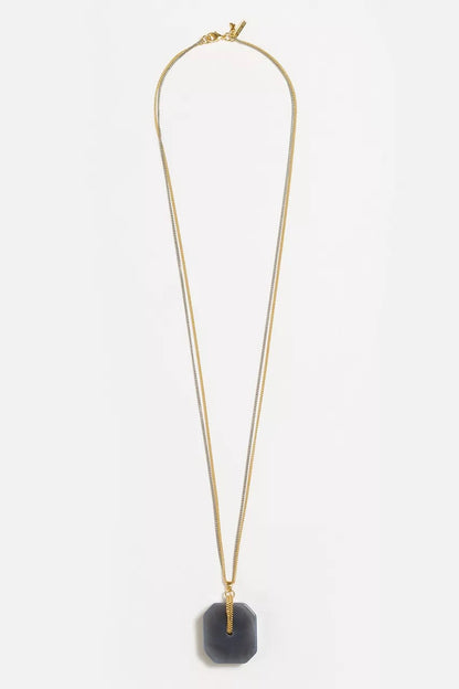 Johnny Was Women LARGE SEMIPRECIOUS PENDANT NECKLACE