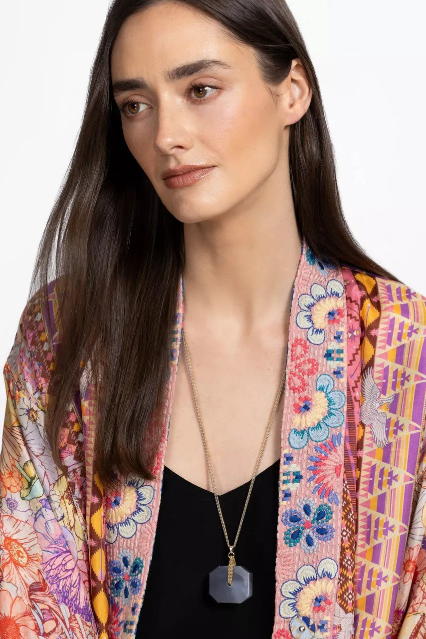 Johnny Was Women LARGE SEMIPRECIOUS PENDANT NECKLACE