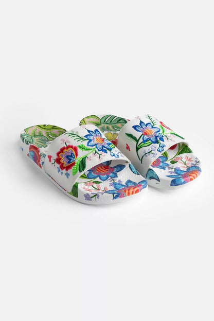 Johnny Was Women EMBROIDERED POOL SLIDE