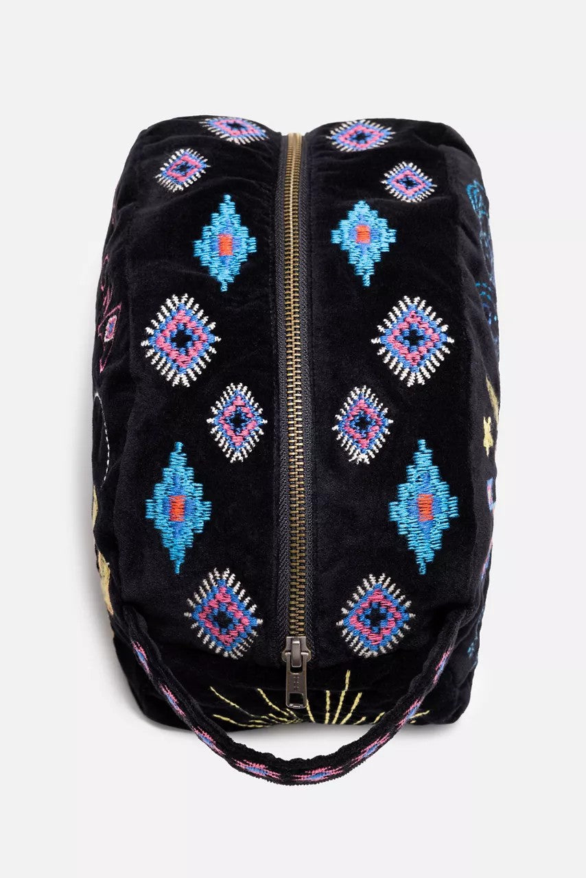 Johnny Was Women ARIZONA COTTON VELVET MAKEUP BAG