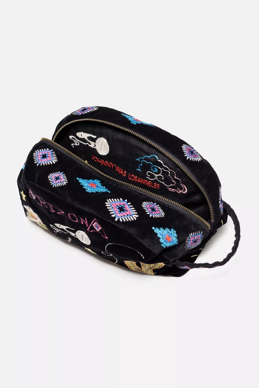 Johnny Was Women ARIZONA COTTON VELVET MAKEUP BAG