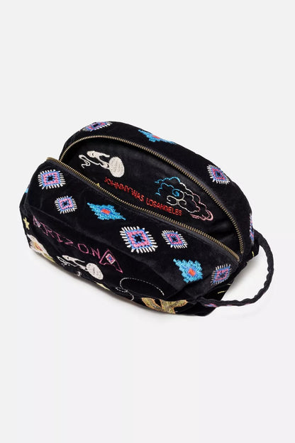 Johnny Was Women ARIZONA COTTON VELVET MAKEUP BAG