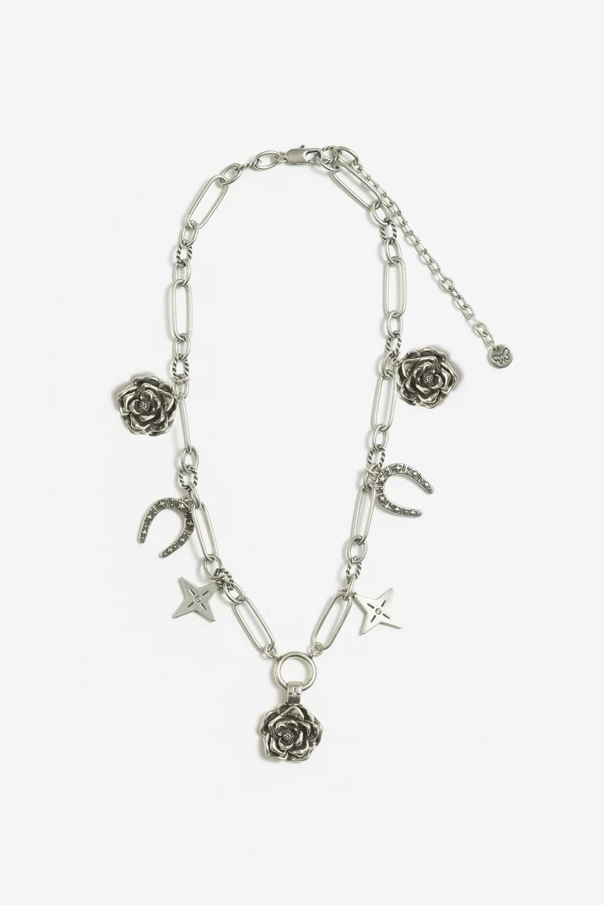 Johnny Was Women WESTERN ROSE CHARM NECKLACE