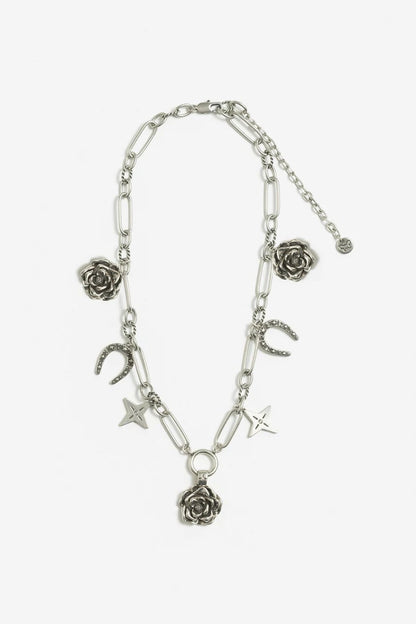 Johnny Was Women WESTERN ROSE CHARM NECKLACE