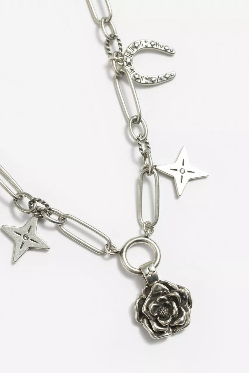Johnny Was Women WESTERN ROSE CHARM NECKLACE