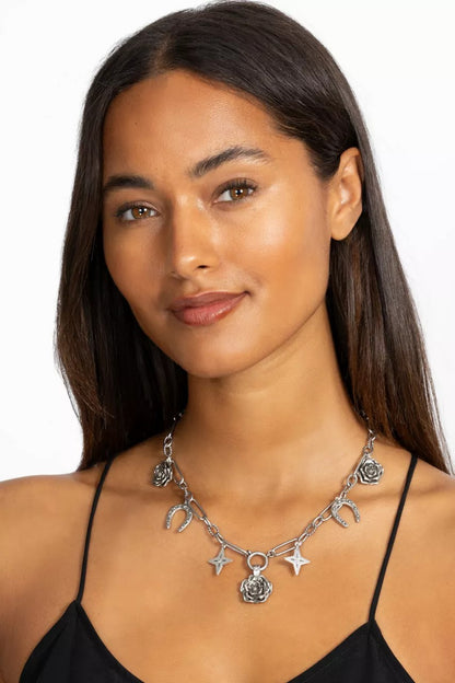 Johnny Was Women WESTERN ROSE CHARM NECKLACE