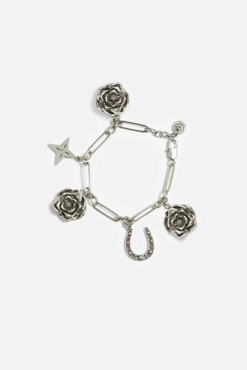 Johnny Was Women WESTERN ROSE CHARM BRACELET