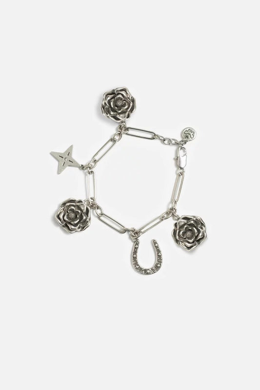 Johnny Was Women WESTERN ROSE CHARM BRACELET