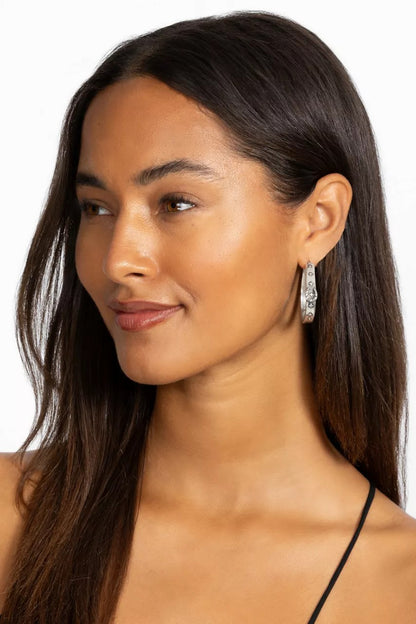 Johnny Was Women WESTERN HORSESHOE HOOP EARRINGS