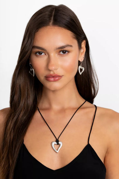 Johnny Was Women ABSTRACT HEART PENDANT NECKLACE