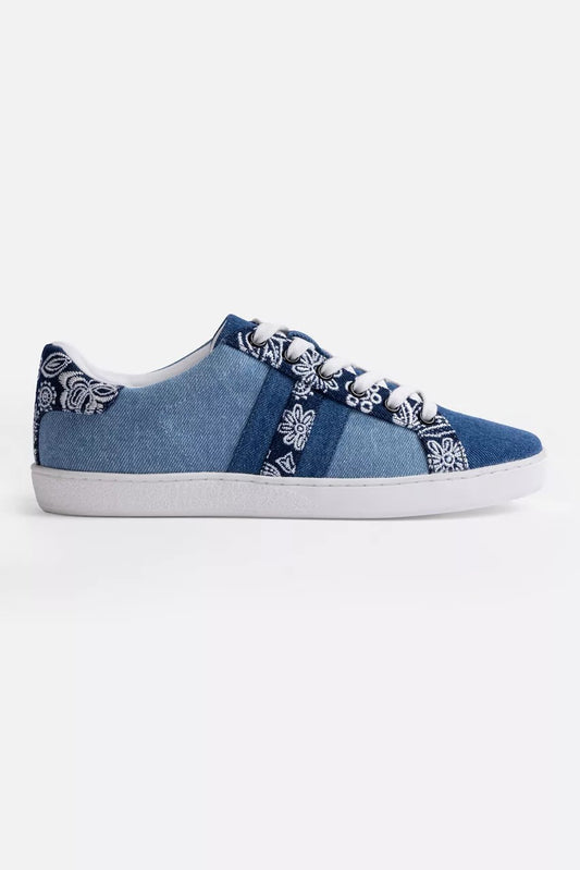 Johnny Was Women BANDANA EMBROIDERED DENIM SNEAKER