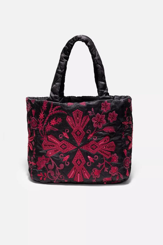 Johnny Was Women QUILTED TOTE BAG