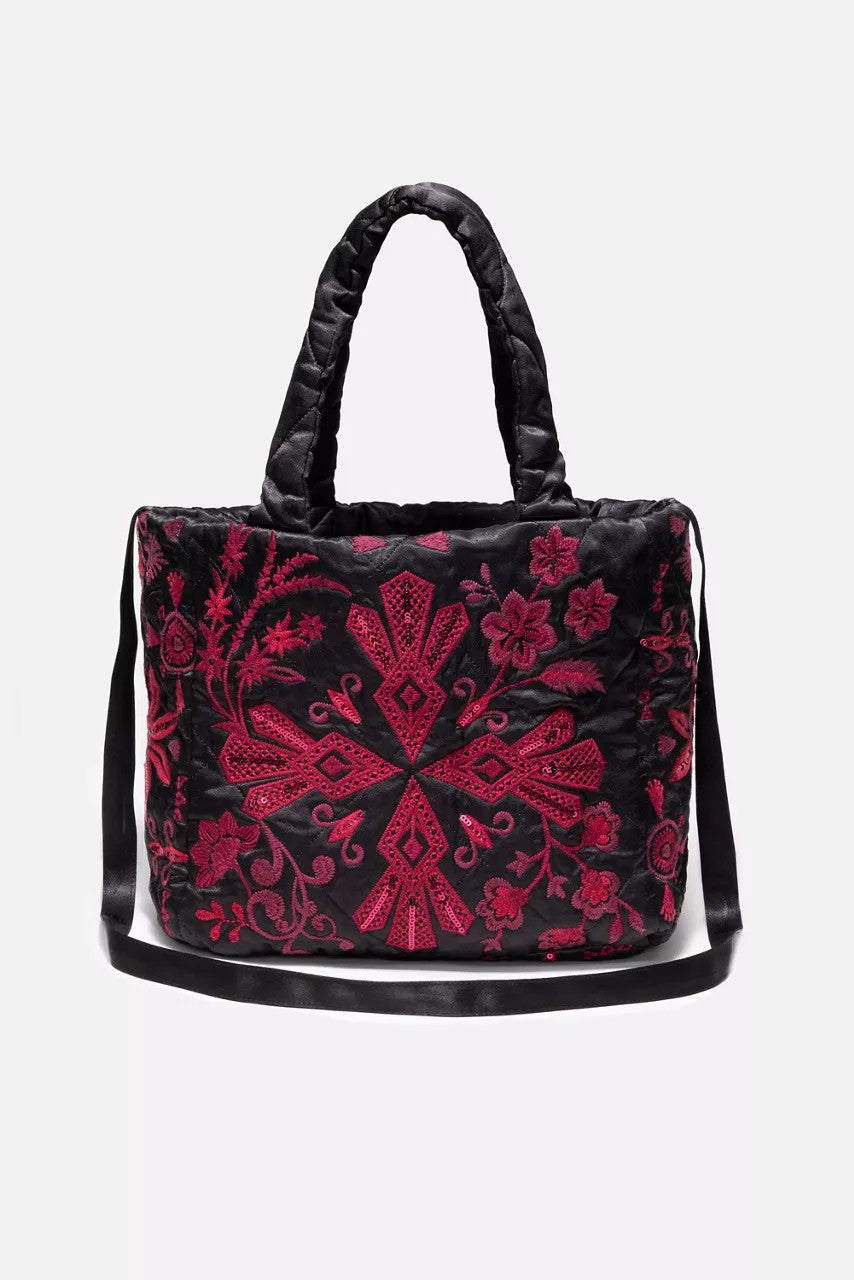 Johnny Was Women QUILTED TOTE BAG