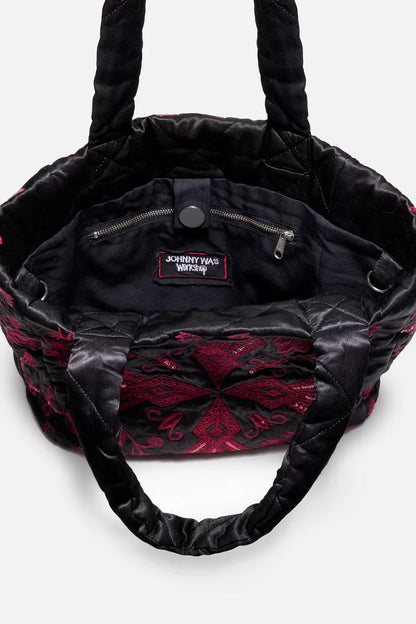 Johnny Was Women QUILTED TOTE BAG