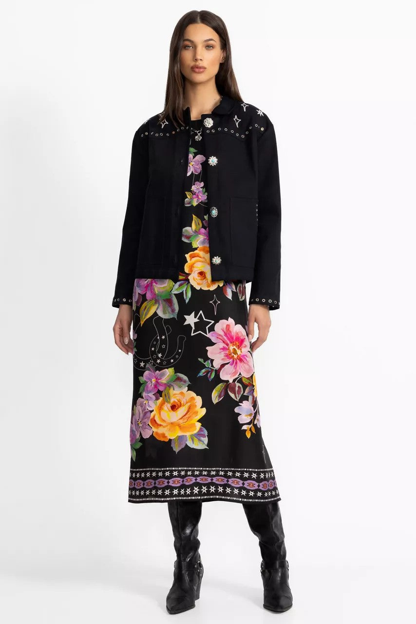 Johnny Was Women KAROLINA TEA LENGTH DRESS