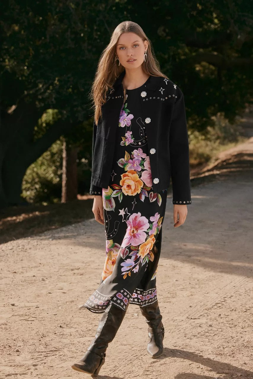 Johnny Was Women KAROLINA TEA LENGTH DRESS