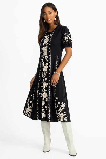 Johnny Was Women SEAMED KNIT DRESS