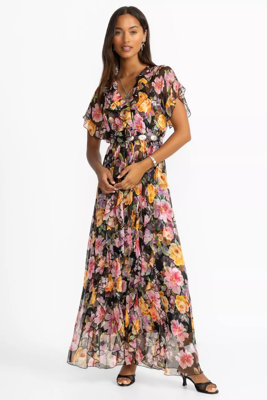 Johnny Was Women SURI RUFFLE MAXI DRESS