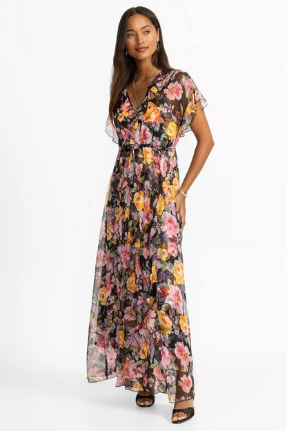 Johnny Was Women SURI RUFFLE MAXI DRESS