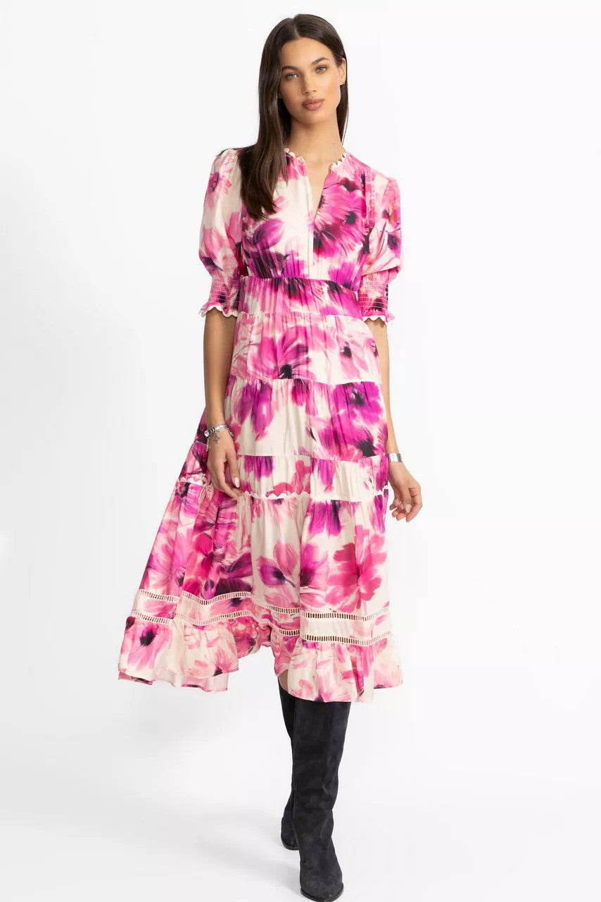 Johnny Was Women DAPHNE TEA LENGTH DRESS