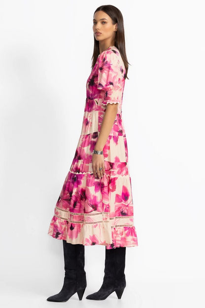 Johnny Was Women DAPHNE TEA LENGTH DRESS