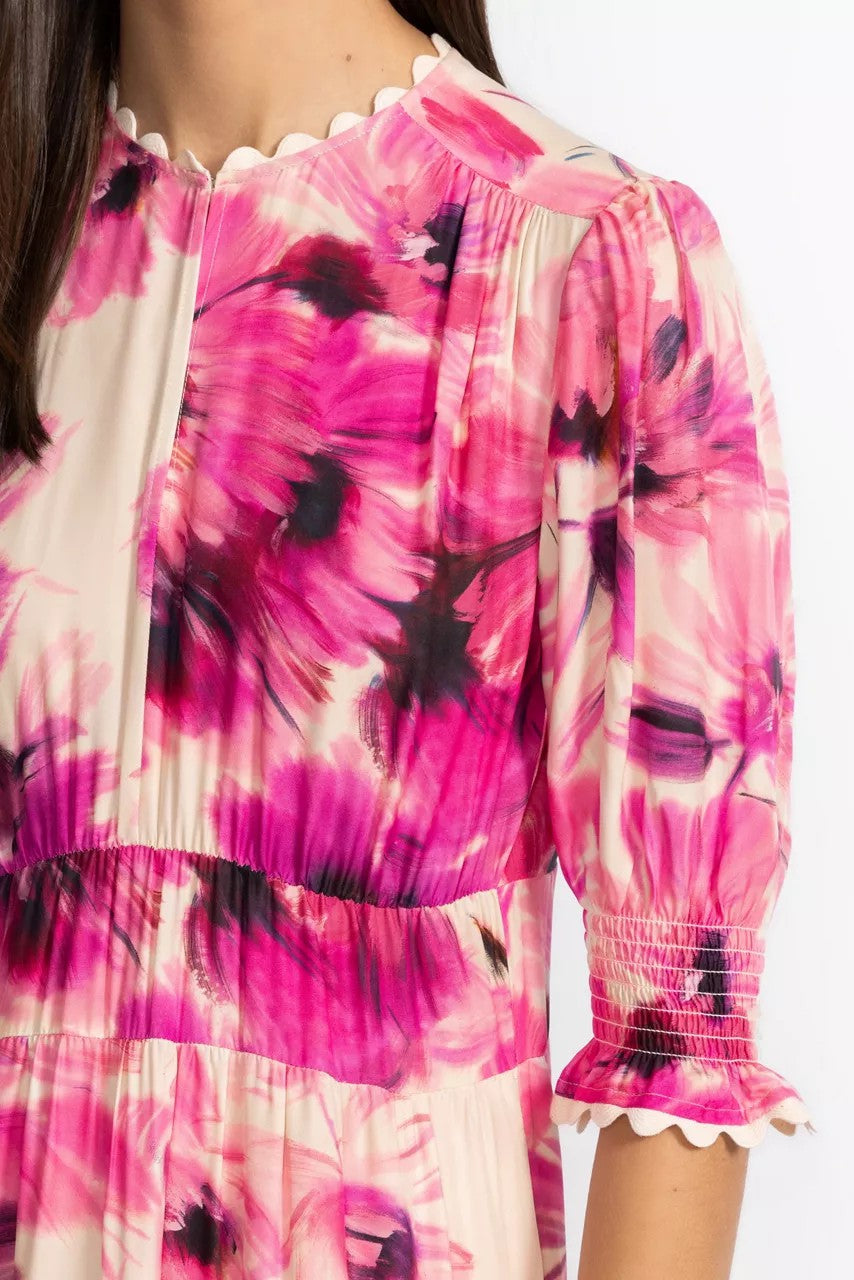 Johnny Was Women DAPHNE TEA LENGTH DRESS