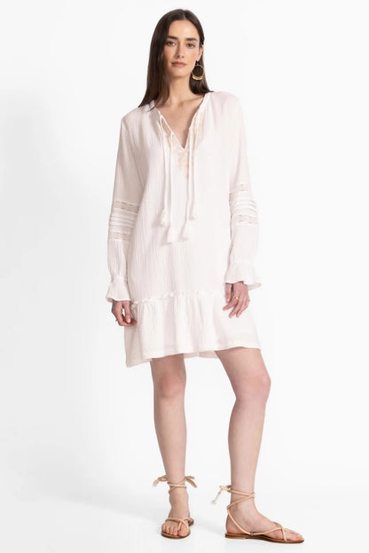 Johnny Was Women GAUZE RUFFLE TIER MINI DRESS