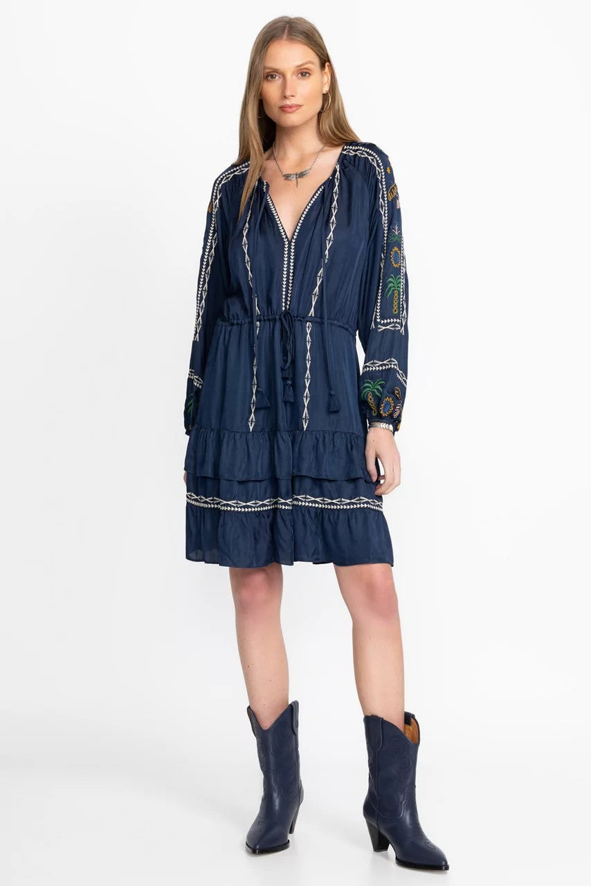 Johnny Was Women LEXIE TIERED MINI DRESS