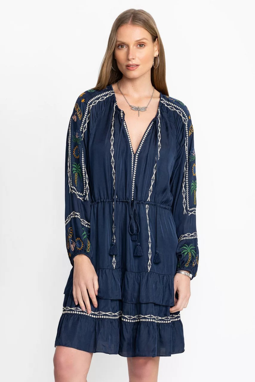 Johnny Was Women LEXIE TIERED MINI DRESS